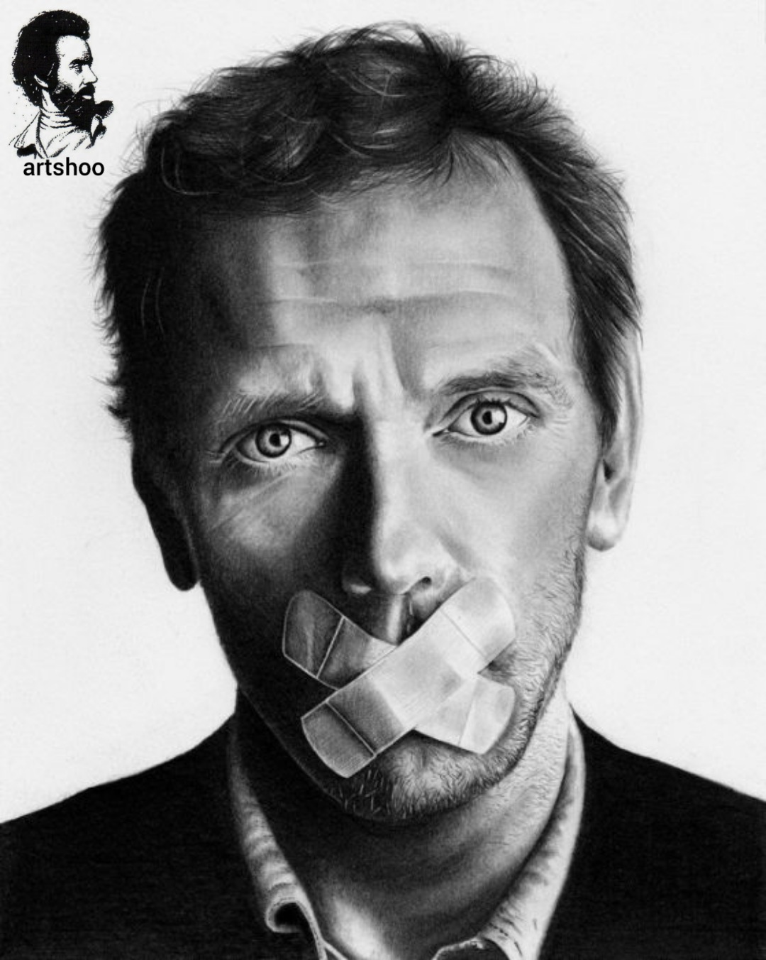 مدل پرتره سیاه قلم